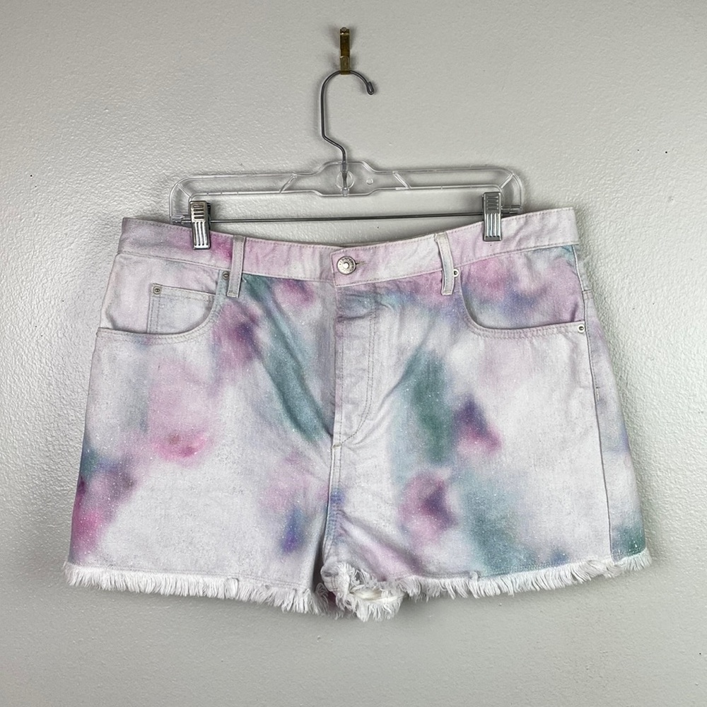 Isabel Marant Étoile | Lesiabb Celadon Tie-Dye Shorts 44